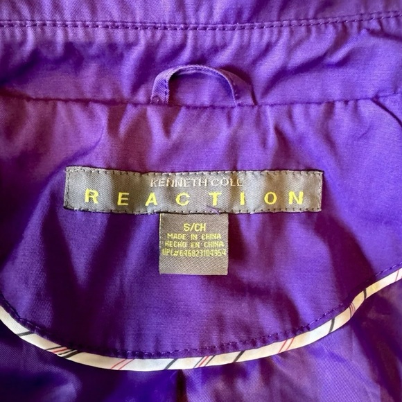 ☔️KENNETH COLE☔️ SHORT GOMMET BELT RAIN TRENCH COAT NWOT🌂 - Picture 8 of 16